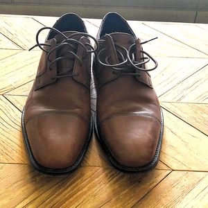 Johnston and Murphy brown leather shoe mens